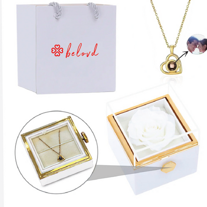 Projection NeckLace W/ Eternal Rose box